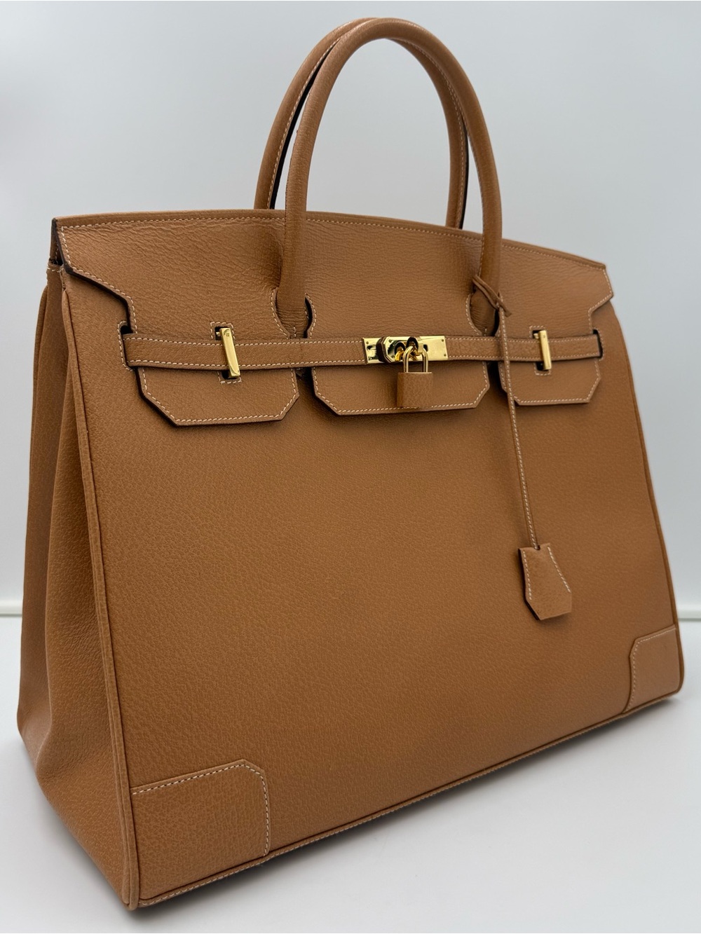 🇫🇷michel adolphe PARIS • Unisex 40 Bag in Light Brown • Made in FRANCE - Picture 3 of 16